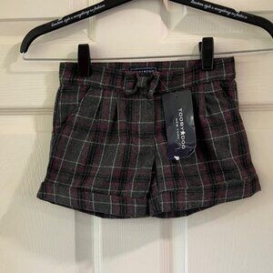 Toobydoo Girls 5 Wool-Blend Bow Shorts NWT Fall Winter School